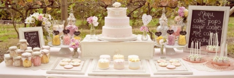 MESA DE DULCES O CANDY BAR PARA BODAS