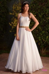 Vestido largo para quinceñera