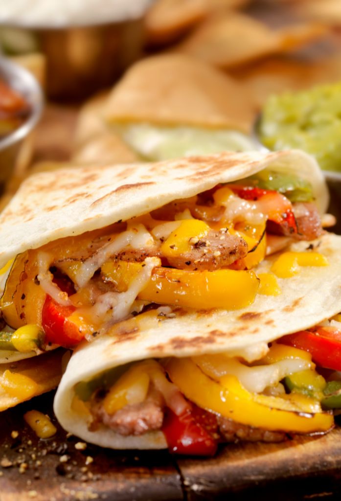 tabla de tacos y quesadillas 