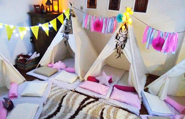 Tiendas tipis para fiestas infantiles