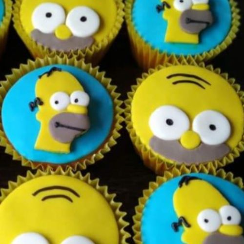Cupcakes temática Homero Simpson