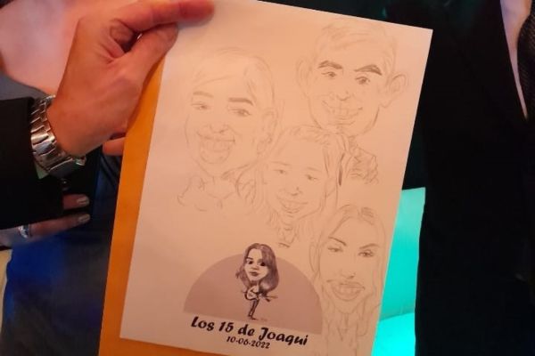 Servicio de caricaturas para eventos