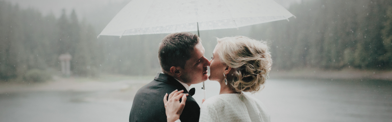 ¿Qué hacer si llueve el día de tu casamiento?