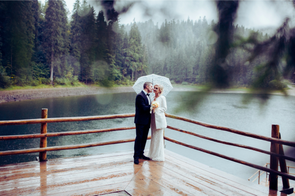 boda con lluvia