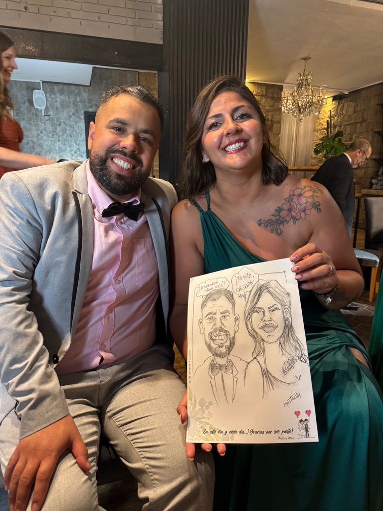 Caricatura en vivo para bodas