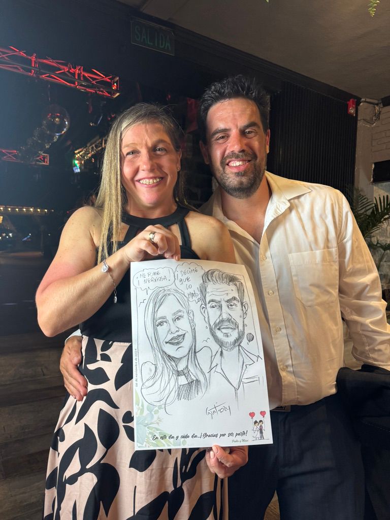 Caricatura en vivo para bodas