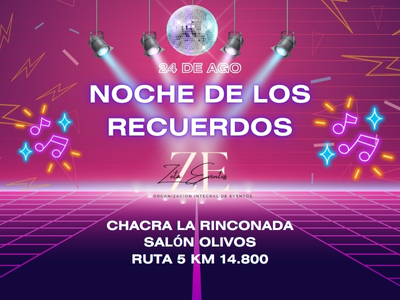 imagen noche de la nostalgia en CHACRA LA RINCONADA, SALÓN OLIVOS