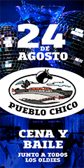 Banner Noche de la Nostalgia 2023 en Pueblo Chico, Costa Azul