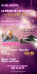 Banner Noche de la Nostalgia 2023 View Point Punta del Este