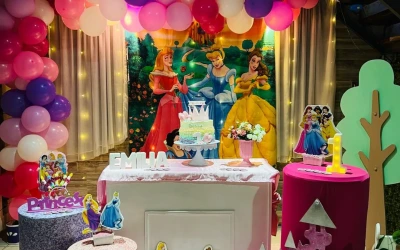 decoración temática princesas - cumpleaños de niñas Casa del Ángel