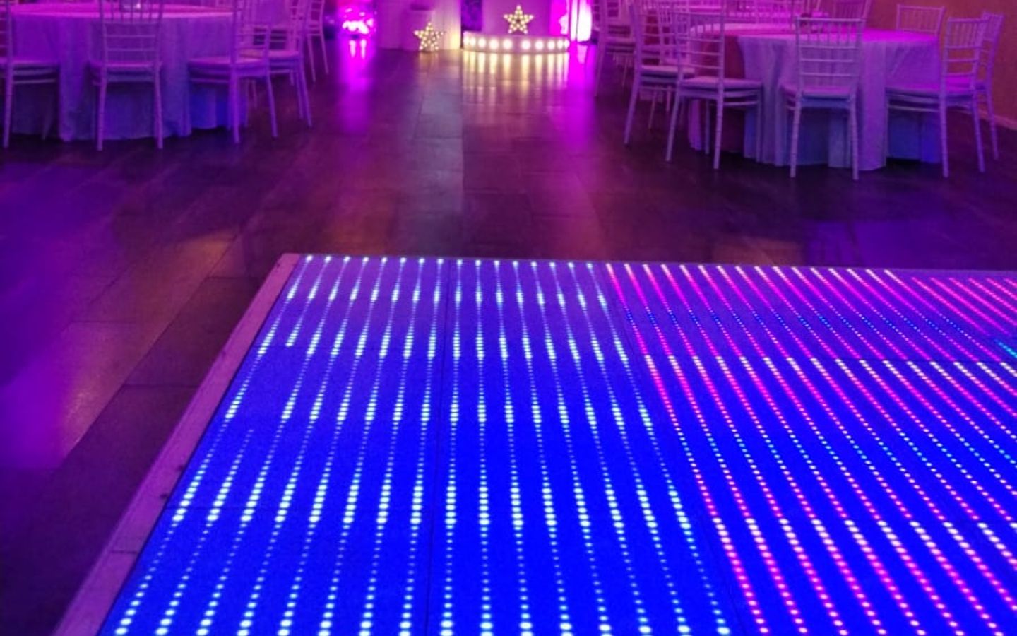 pista led  Salón Aserrán