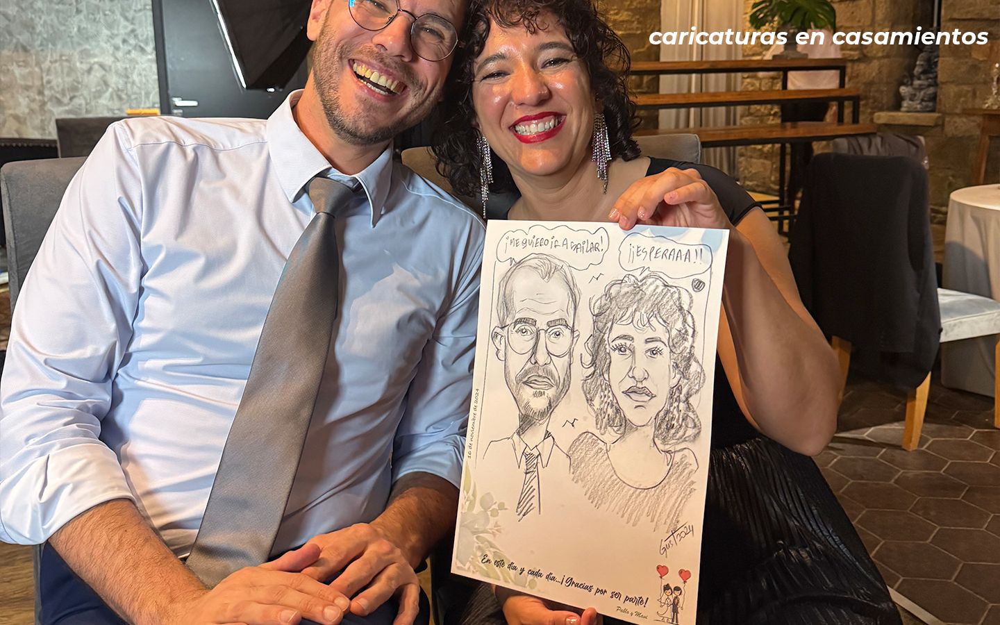 caricaturista para bodas - Caricaturas GusT