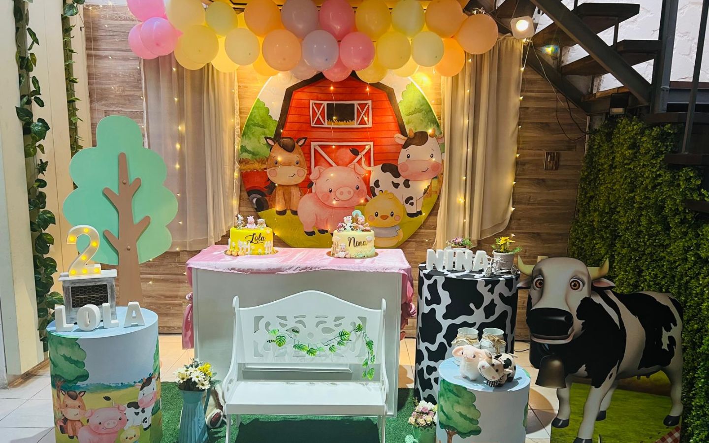 decoración temática Animales de La Granja - Casa del Ángel fiestas y eventos