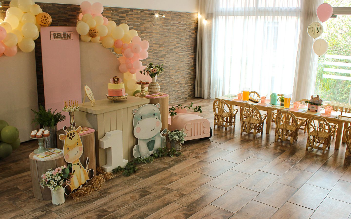 decoración cumpleaños 1 año - salón infantil Deco Eventos