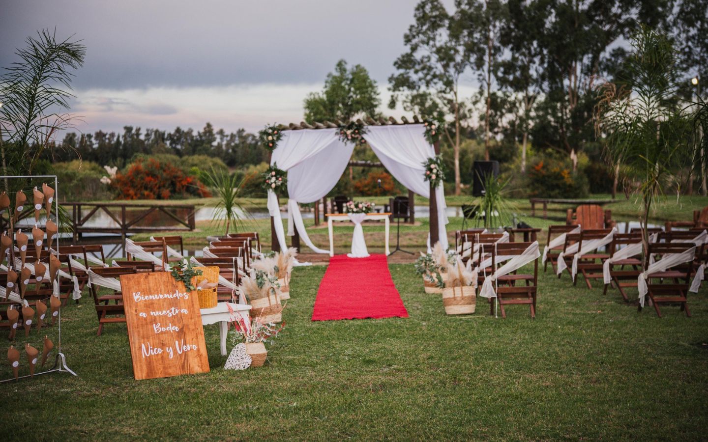 boda al aire libre en Finca Bea