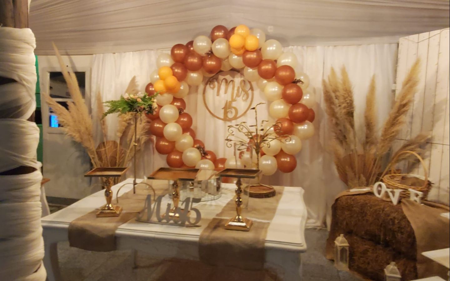 decoración cumpleaños de 15 - Chacra La Encontrada