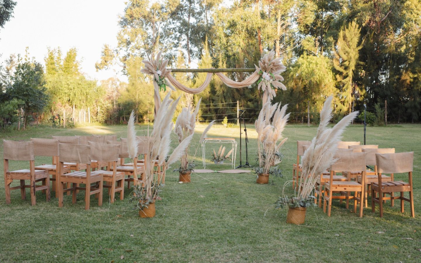 boda al aire libre - chacra La Encontrada