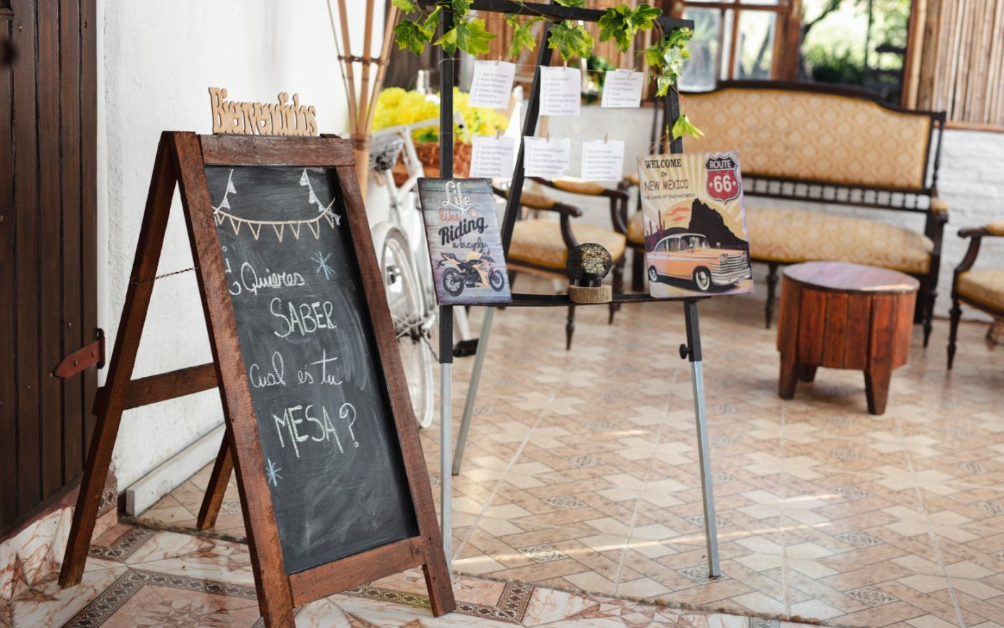 decoración entrada - Salón de fiestas en Chacra La Encontrada