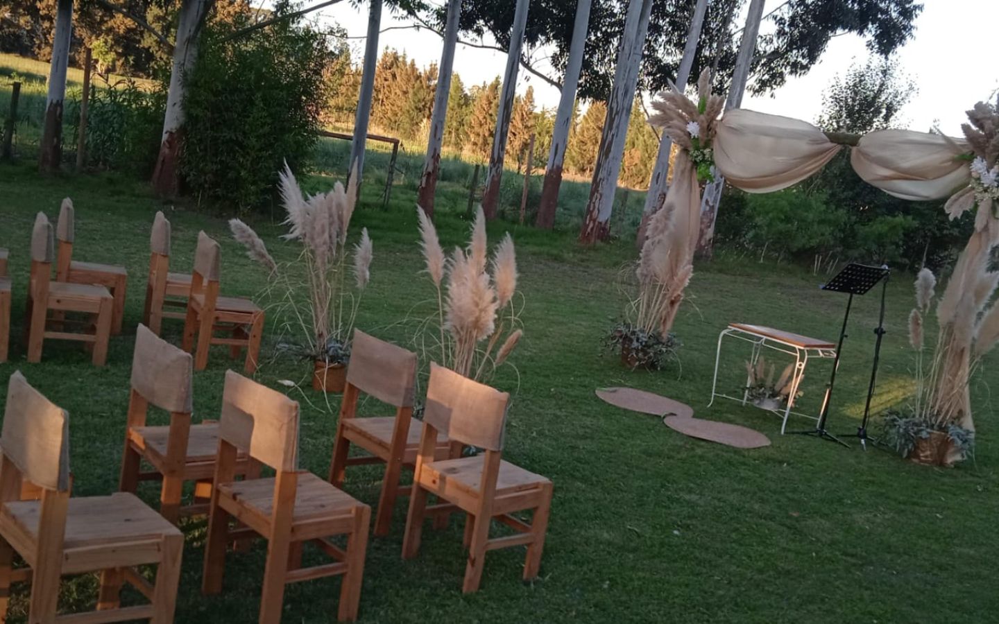 boda al aire libre en Chacra La Encontrada