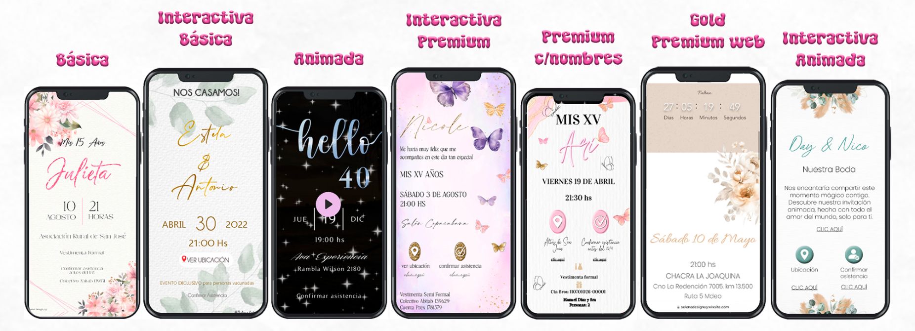 portada invitaciones digitales Selene Design