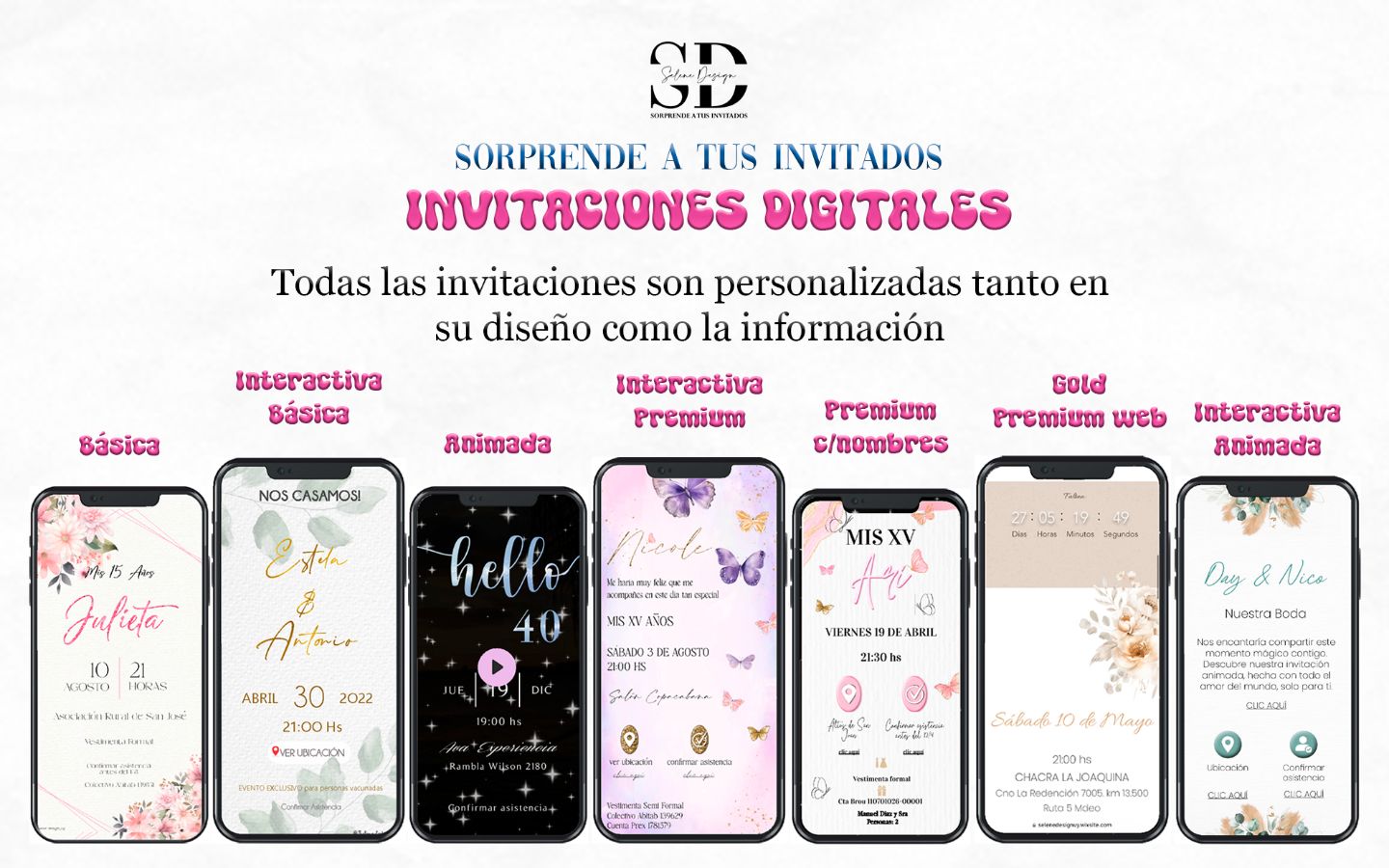 invitaciones digitales para fiestas o eventos