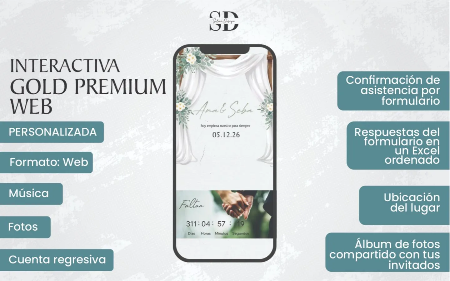 Invitaciones digitales para bodas con web