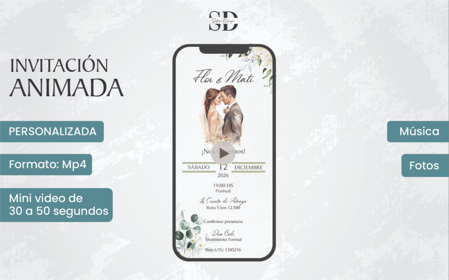 invitaciones animadas para bodas