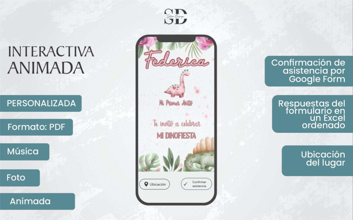 invitaciones digitales animadas para cumpleaños infantiles
