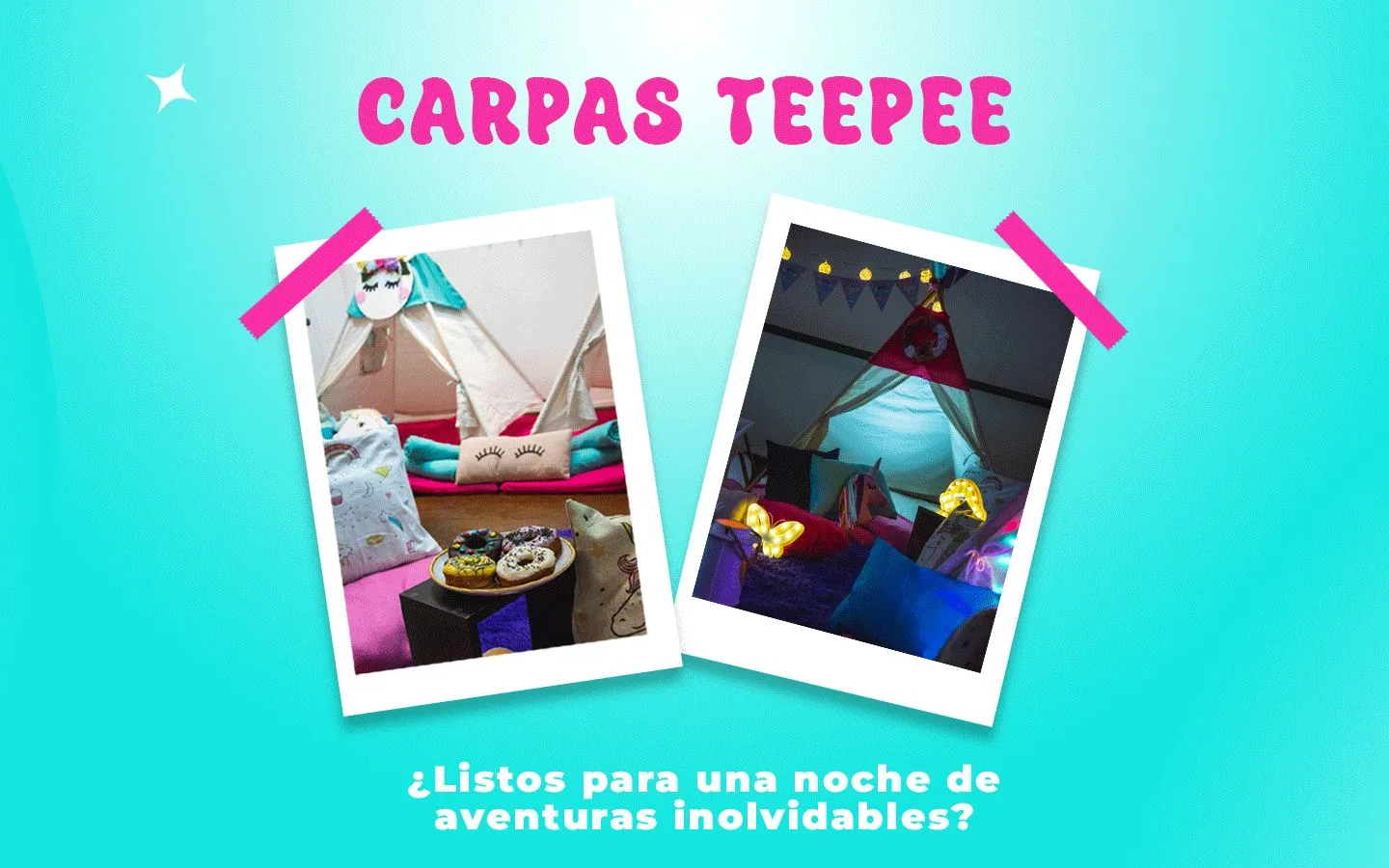 carpitas Teepee Aventura pijamadas