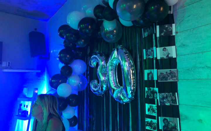 Cartel de cumpleaños de 30 años para pared